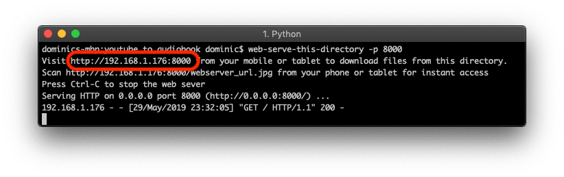 Web-Serve-This-Directory — Bash Screenshot