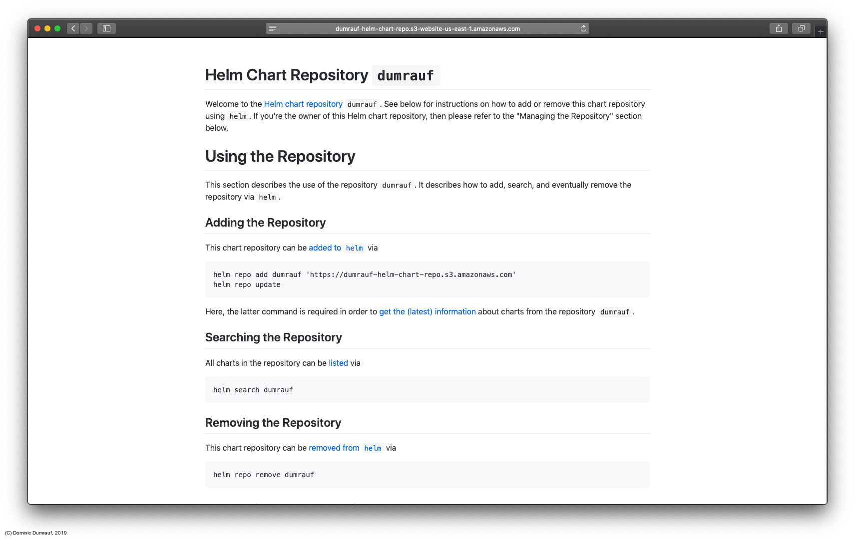 Build Your Own Helm Chart Repository in S3 — With AutoGenerated User